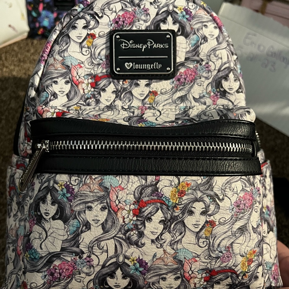 Princess sketch Loungefly mini backpack